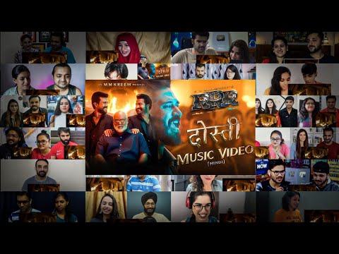 RRR - Dosti Music Video (Hindi) Mega Mashup Reactions | NTR, Ram Charan | 