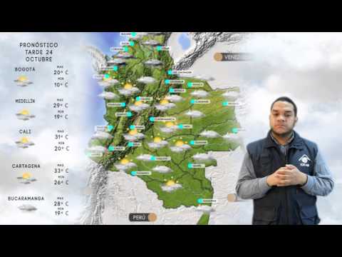 Pronóstico del Tiempo - Sábado 24 de Octubre de 2015.