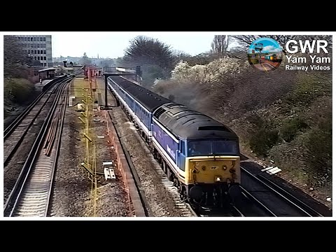 Network SouthEast Trains at New Malden in 1993 - 4K Remaster