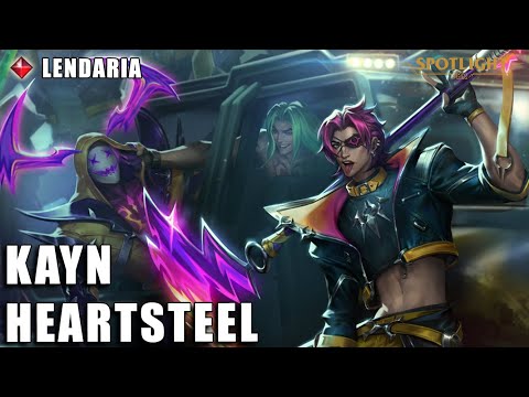 Kayn Heartsteel (LENDARIA) - Skin Spotlight COMPLETO