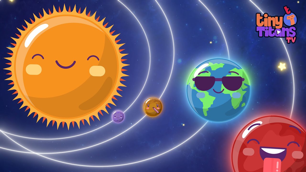 The Solar System : Fun Planets Song for Kids | Tiny Titans TV