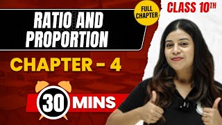 RATIO AND PROPORTIONS in 30 Mins | Complete Chapter Mind - Map | Class 10 ICSE MATHS
