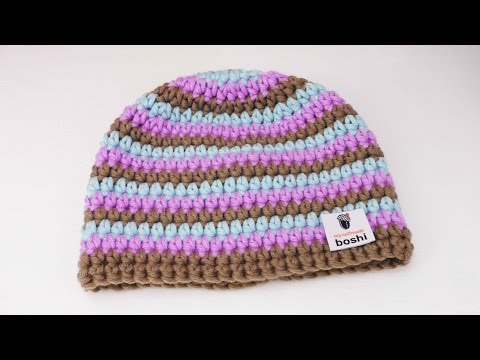 Myboshi Box - Mütze Häklen | einfache Anleitung für Anfänger | Reihenübergang mit Farbwechsel