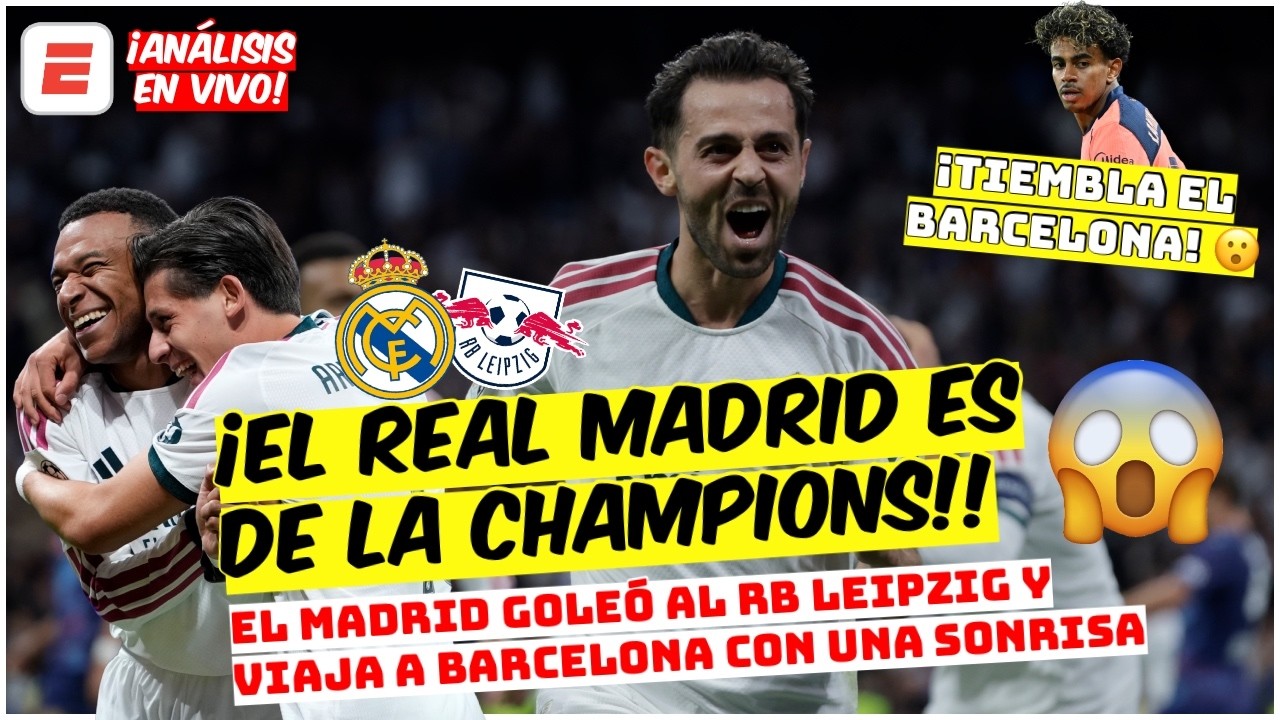 Real Madrid LE GANA al Leipzig y METE MIEDO al Barcelona | Champions League
