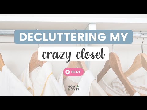 DECLUTTER WITH ME: Master Closet (Partial KonMari Method: Clothes) | Closet Organisation & Tour