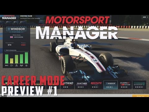 Motorsport Manager PC PREVIEW Career Mode - PART 1 THE BEST START POSSIBLE! (F1 Manager Game 2016)