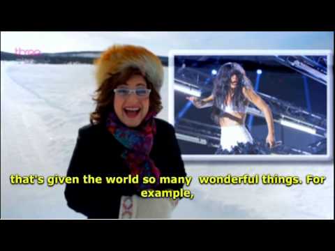 Eurovision 2013 (Semi Final 1) BBC 3 - Lynda Woodruff - Welcome To Sweden