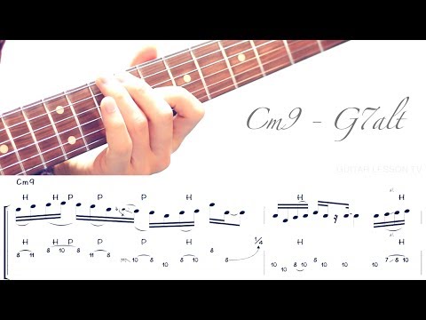 Jazz Fusion Legato Licks - Cm9 - G7alt Example #2