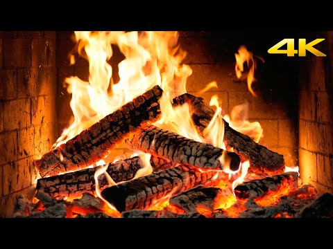 🔥 Χαλαρωτική Λάμψη ΤΖΑΚΙΟΥ: Καυσόξυλα, Ήρεμοι Ήχοι και Άνεση Δασικής Καλύβας (Fireplace 4K)