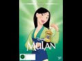 Opening And Closing To Mulan WDHE DVD Australia 2004 2006 2016 Reprint