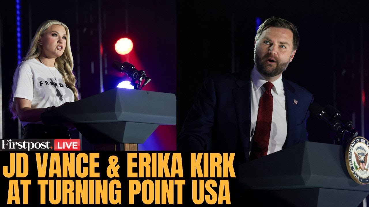 LIVE: VP JD Vance & Erika Kirk Address Students at Turning Point USA Event | N18G