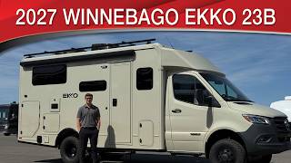 A preview image of the linked video showcasing 2027 Winnebago EKKO 23B