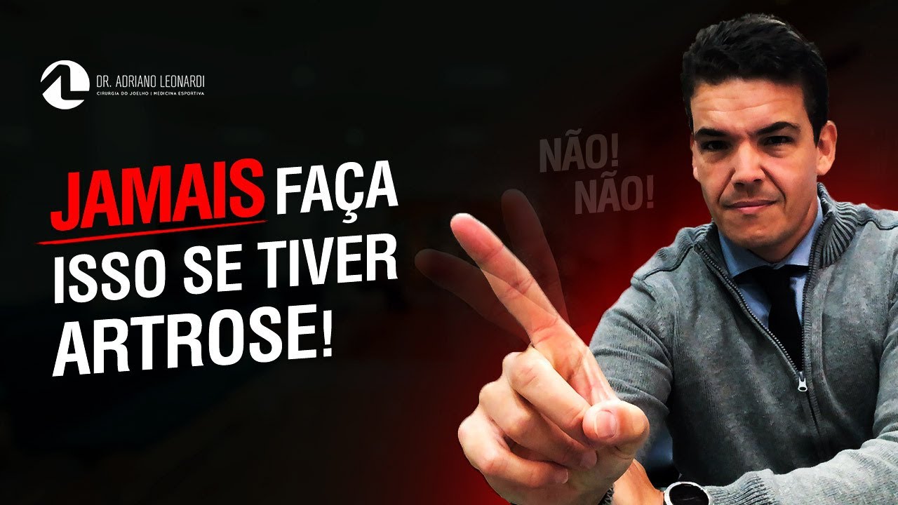 Jamais faça isso se tiver artrose