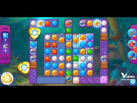 Fishdom. 9156 super hard level no boosters and diamonds. 17 moves