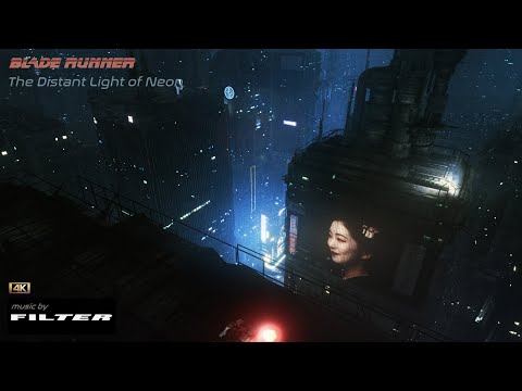 Blade Runner | THE DISTANT LIGHT OF NEON | 4K AMBIENCE for work study and relaxation - 6 Hours