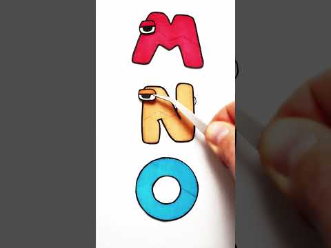 Alphabet Lore Puzzle MNO #alphabetlore #toonymoonyart #shorts #fun