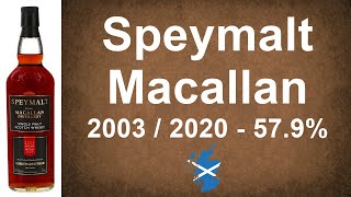 Speymalt aged 17y Macallan 2003 / 2020 - 57,9% Single Malt Scotch Whisky Review from WhiskyJason