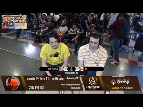 Smash at York 11 - A2E (Lucario) vs AGN PikaPika! (Cloud) - SSB4 Wave 2 Pools
