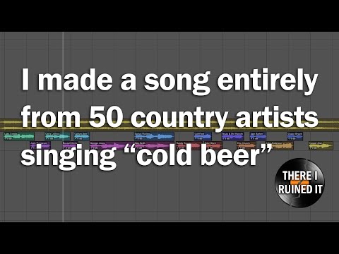I made a song entirely from 50 country artists singing "cold beer"