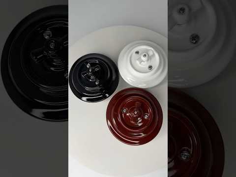 Ретро вимикачі керамічні  Keruida поворотні прихованого монтажу