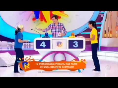 Passa ou Repassa (16/02/14) Menina erra pergunta sobre o Pikachu.