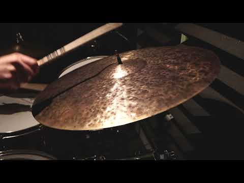 SOLD - PUG 22" Raw Ride Cymbal w/HFB - 2547g