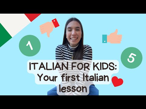 Your first Italian lesson 🇮🇹 Italian for kids