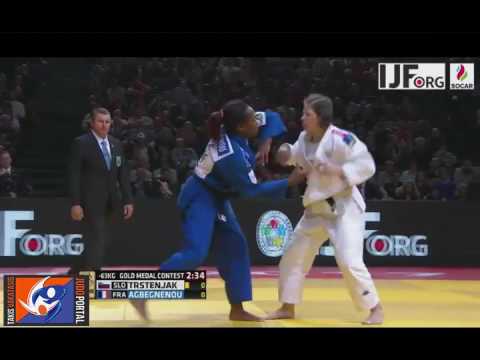 Judo Grand Slam Paris 2017 Final -63kg TRSTENJAK Tina (SLO) vs. AGBEGNENOU Clarisse (FRA)
