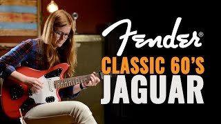Video thumbnail for Fender Classic '60s Jaguar Lacquer Fiesta Red Guitar | CME Gear Demo | Tricia Scully by Chicago Music Exchange