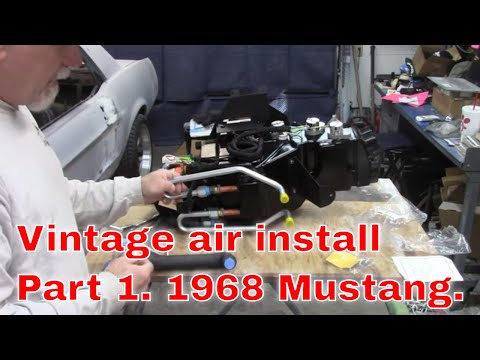 1968 Mustang Vintage air install part 1. Jade part 51