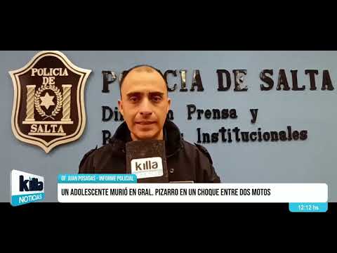 La Policía de Salta informó sobre un fatal siniestro en Pizarro