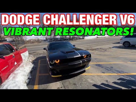 2019 Dodge Challenger 3.6L V6 DUAL EXHAUST w/ VIBRANT BOTTLE RESONATORS!