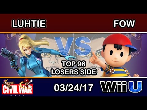 2GGC: Civil War - Luhtie (Zero Suit Samus) Vs. FOW (Ness) Top 96 Losers Side - Smash Wii U