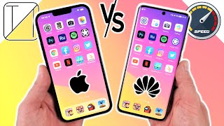 Apple iPhone 13 Pro Max vs Huawei P50 Pro Speed Test