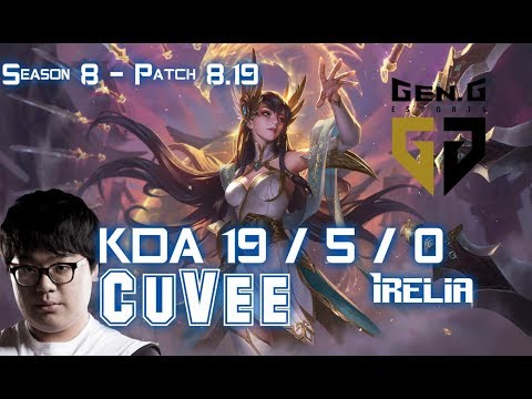 GEN CuVee IRELIA vs GANGPLANK Top - Patch 8.19 KR Ranked