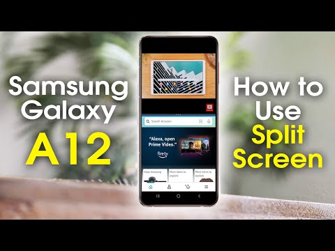 Samsung Galaxy A12 How to Use Split Screen | Run Two Apps at Once | H2TechVideos