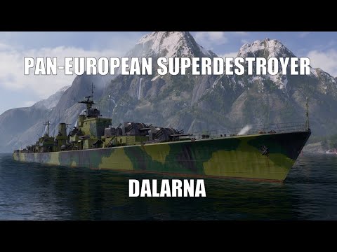 Pan-European Superdestroyer Dalarna - Commented Gameplay