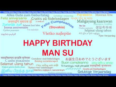 ManSu   Languages Idiomas - Happy Birthday