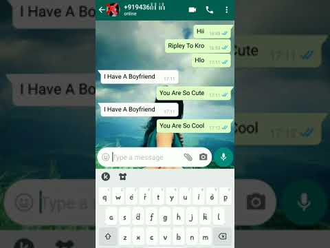i Have A Boyfriend | unknown girls chatting on whatsaap | #Shorts