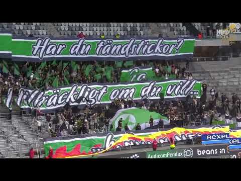 🔥 Har du tändstickor? GAIS Ultras tände eld i Stockholm borta mot Hammarby 💚🖤