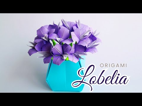 🌸 Origami Flower: LOBELIA (Katrin Shumakov)