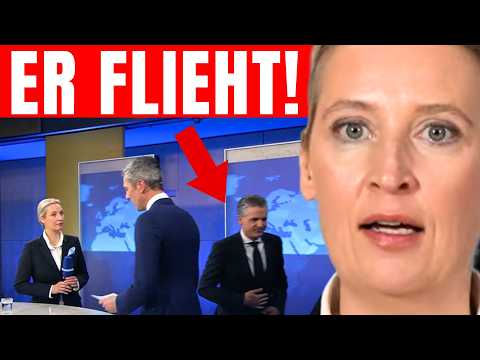 Suddenly he flees the studio when AFD guest arrives!