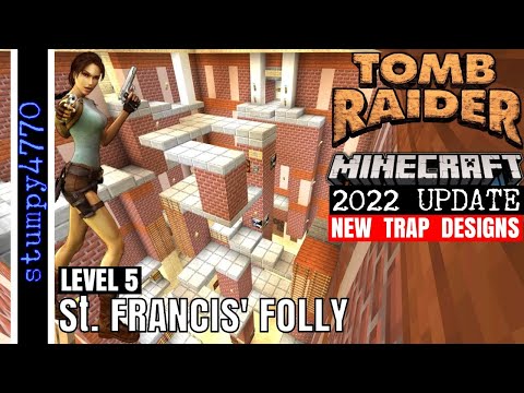 Tomb Raider, Level 5, 2022 Update in Minecraft  (Comparing Old v's New Levels)