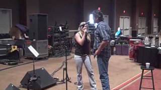 Miranda Lambert &amp; Blake Shelton - George Strait Rehearsal