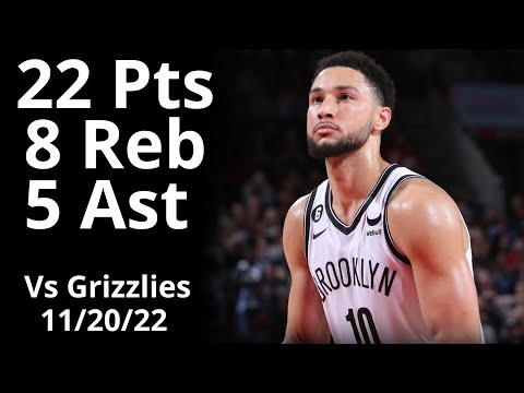 Ben Simmons 22 Pts 8 Reb 5 Ast vs Grizzlies Highlights