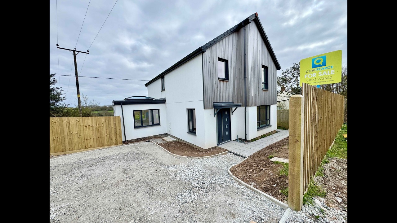 Penstraze, Truro - A brand new 4 bedroom energy efficient family house. Garden, garage & views...