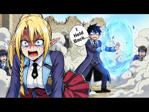 Gods Nerfed Him to 0.1%, He Still Humiliated the Academy Heroes! - Manhwa Recap