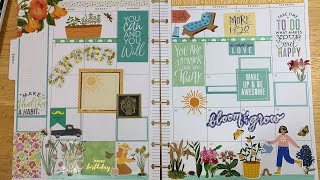 Plan With Me - Happy Planner - Monthly Spread - Botanist Sticker Book