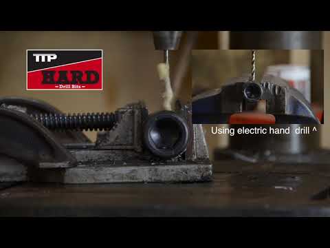 How to drill hard metal easily