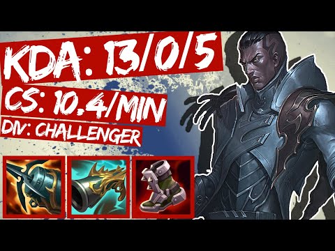 Lucian ADC s11 vs Yone (KDA: 13/0/5) - FULL GAME CHALLENGER REPLAY